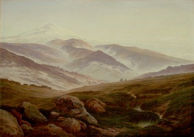 Alemán: Erinnerungen an das Riesengebirge Memories of the Giant Mountains de Caspar David Friedrich