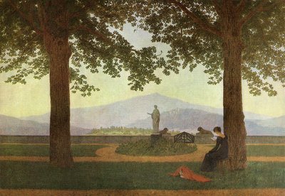 Alemán: Gartenterrasse La terraza del jardín de Caspar David Friedrich