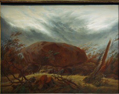 Túmulo en otoño de Caspar David Friedrich