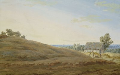 Cabaña con un pozo en Rügen de Caspar David Friedrich
