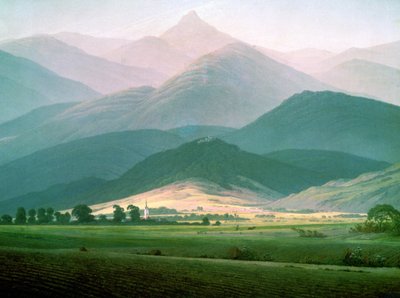 Paisaje en los Montes Gigantes de Caspar David Friedrich