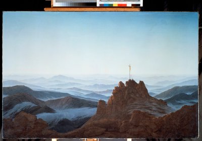 Paisaje de mañana en las Montañas Gigantes de Caspar David Friedrich