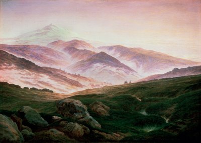 Memoria de los Montes Gigantes de Caspar David Friedrich
