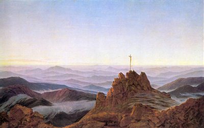 Mañana en los Montes Gigantes de Caspar David Friedrich