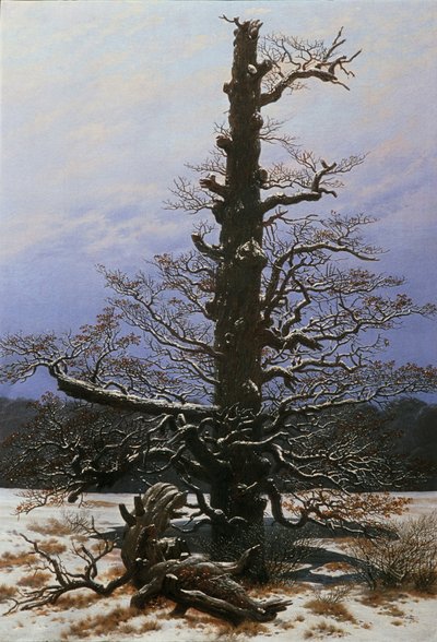 Roble en la nieve de Caspar David Friedrich
