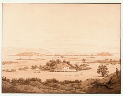 Paisaje de Rügen con pastor de Caspar David Friedrich