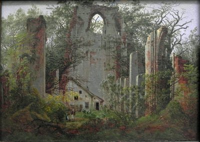 Ruinas del monasterio de Eldena, cerca de Greifswald de Caspar David Friedrich