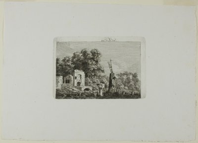 Escena de un incendio de Caspar David Friedrich