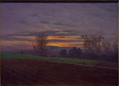Campo arado de Caspar David Friedrich