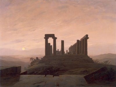 El Templo de Juno en Agrigento de Caspar David Friedrich