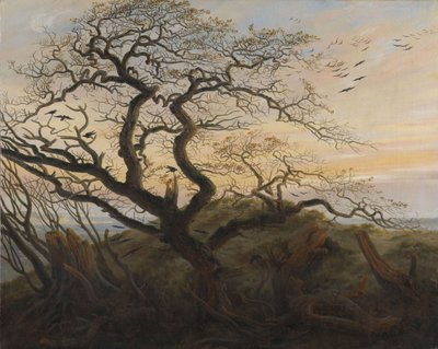 El árbol de los cuervos de Caspar David Friedrich