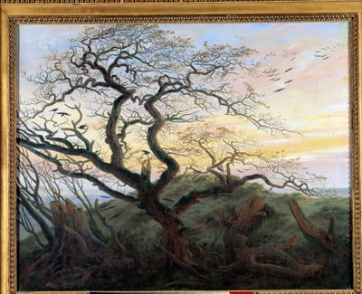 El árbol con cuervos de Caspar David Friedrich
