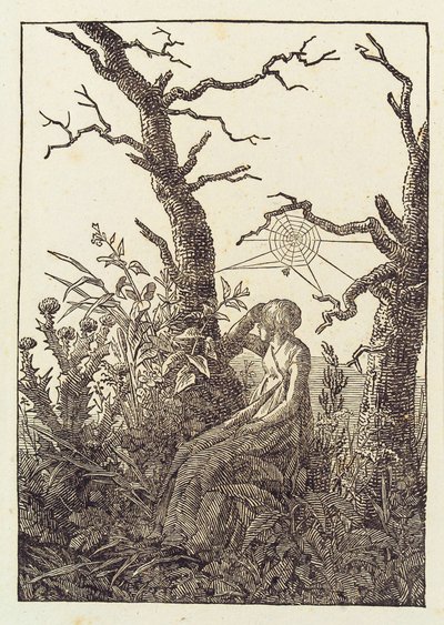 La mujer de la tela de araña de Caspar David Friedrich