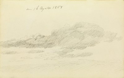 Estudio de la nube de Caspar David Friedrich