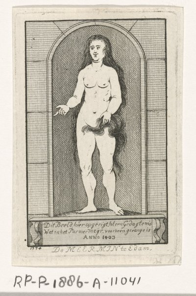 Nicho con la estatua de una sirena de Caspar Jacobsz. Philips