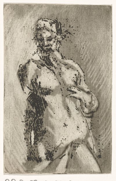 Torso de hombre desnudo de Caspar Jacobsz. Philips