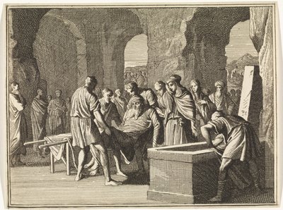 El funeral de Jakob de Caspar Luyken
