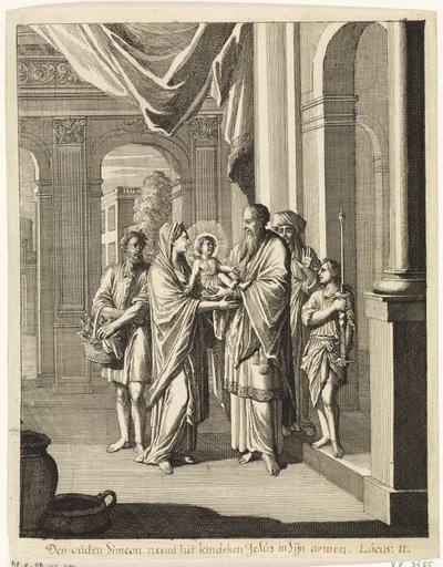 Simeón y el Niño Jesús de Caspar Luyken