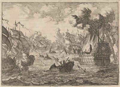 Batalla Naval del Cabo La Hogue, 1692 de Caspar Luyken