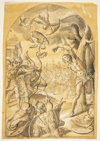 El martirio de San Sebastián de Caspar Menneler