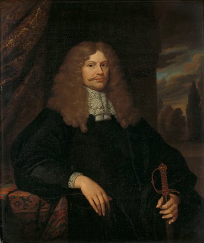 Retrato de Cornelis Backer (1633-81), concejal, regidor y coronel de la milicia de Ámsterdam de Caspar Netscher