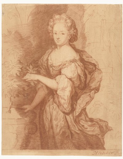 Retrato de una dama distinguida de Caspar Netscher