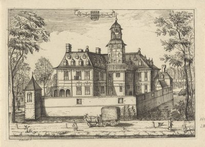 La casa Plettenburg en Jutphaas Plettenburg en Jutphaes (título sobre objeto) de Caspar Specht