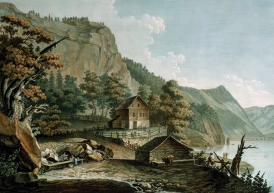Vista de la pradera de Rütli de Caspar Wolf