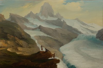 Vista desde Bänisegg sobre el glaciar inferior de Grindelwald. 1778 de Caspar Wolf