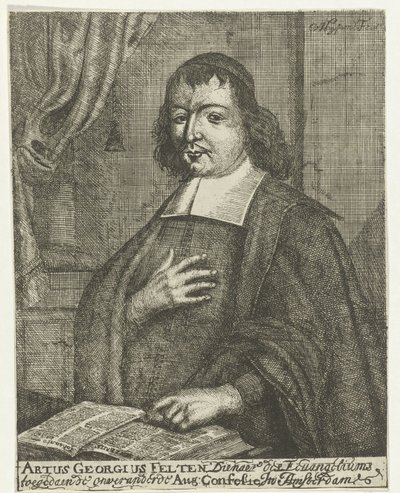 Retrato de Artus Georg Velten de Caspar van Huysum