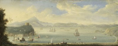 Vista del Golfo de Nápoles de Caspar van Wittel (circle of)