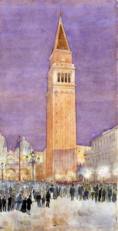 Campanario, Plaza de San Marcos, Venecia de Cass Gilbert
