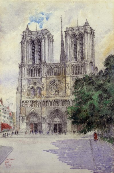 Catedral de Notre Dame, París, 1933 de Cass Gilbert