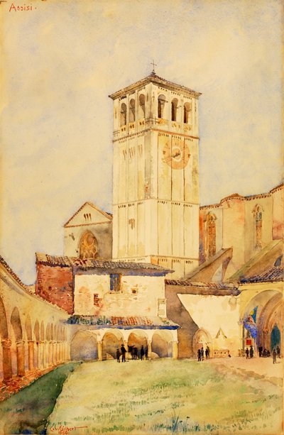 Iglesia de San Francisco, Asís, 1898 de Cass Gilbert