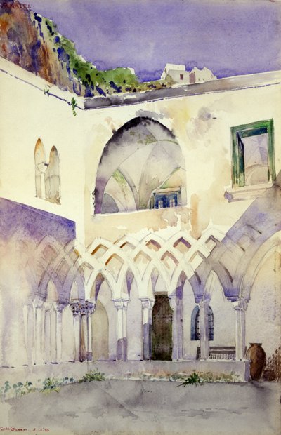 Patio, Monasterio de Capucine, Amalfi, 1898 de Cass Gilbert