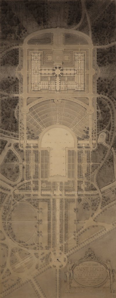 Forest Park, Saint Louis, Missouri: muestra la recuperación y restauración del recinto ferial mundial y el Museo de Bellas Artes de Cass Gilbert