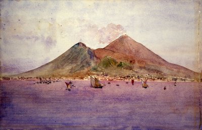 El Vesubio desde la bahía de Nápoles de Cass Gilbert