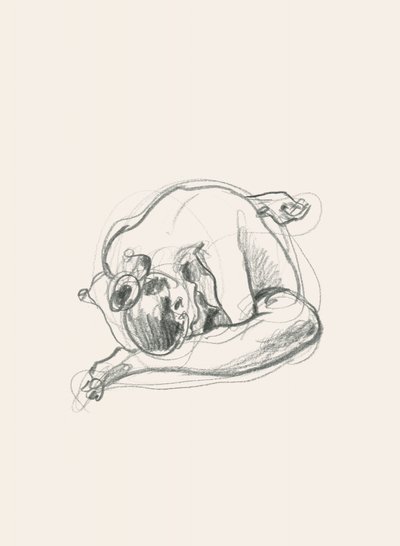 Figura recostada en silencio de Catalina Somolinos