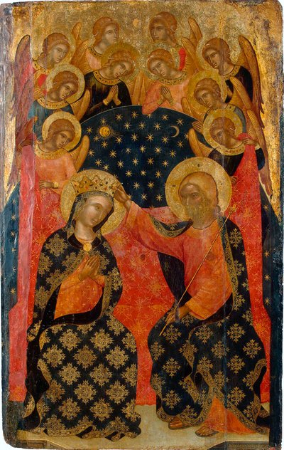 La Coronación de la Virgen, 1360s de Caterino Veneziano I