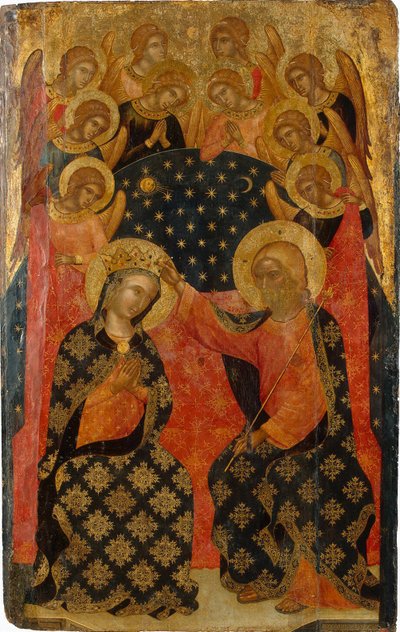La Coronación de la Virgen, 1360s de Caterino Veneziano I