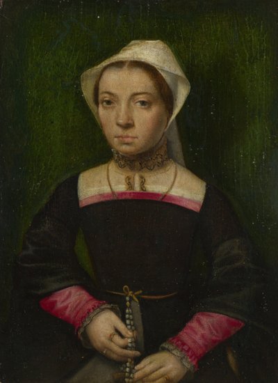 Una dama con un rosario, c. 1550 de Catharina van Hemessen
