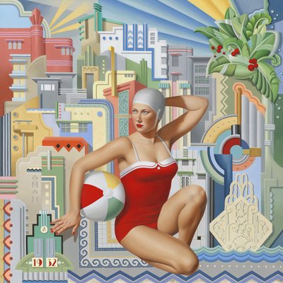Halcyon 1932, 2024 (óleo sobre lino) de Catherine Abel