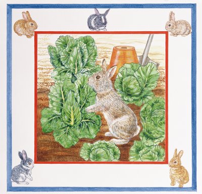 Un conejo en el campo de coles de Catherine Bradbury