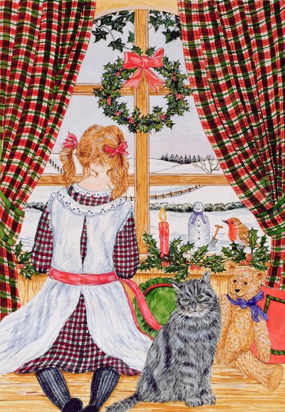Mañana de Navidad en la ventana de Catherine Bradbury
