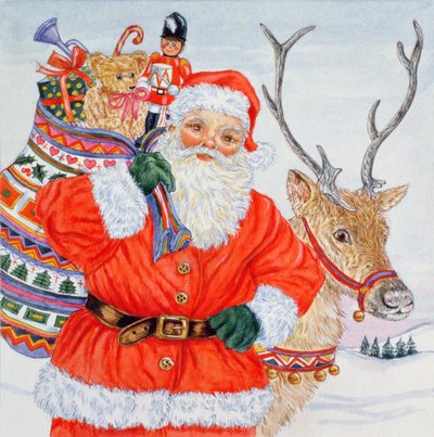Papá Noel y sus renos de Catherine Bradbury