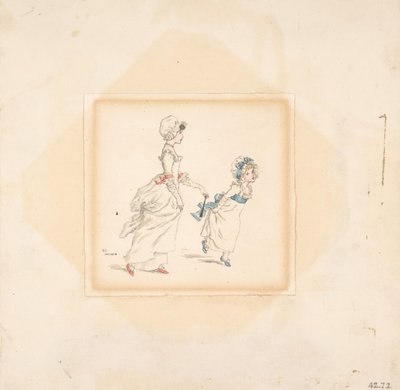 Mujer y niño, 1883 de Catherine Greenaway