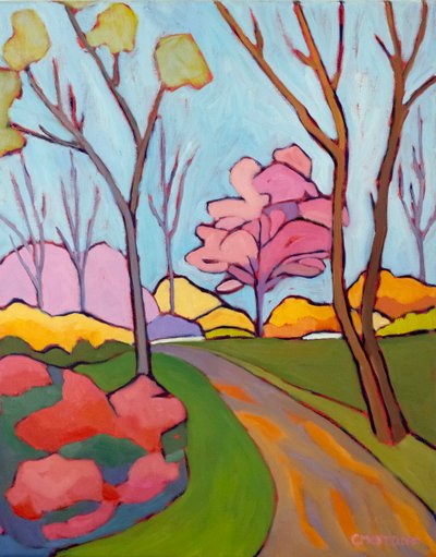 Primavera efímera, 2024 (Óleo sobre lienzo) de Catherine J Martzloff