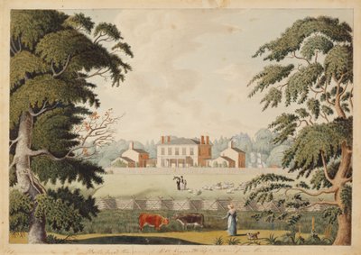 Belle Vue, la Residencia de Robert Reynolds, Esquire tomada desde el Este de Catherine Reynolds