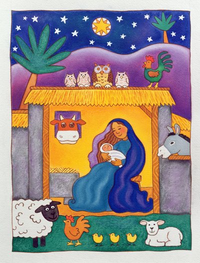 Un Nacimiento en el Corral de Cathy Baxter