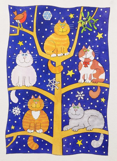 Cinco gatos de Navidad de Cathy Baxter